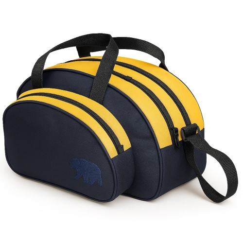 Bolsa Meia Lua em Lona com 2 Bolsos – Personalizada com Bordado ou Silk-B102