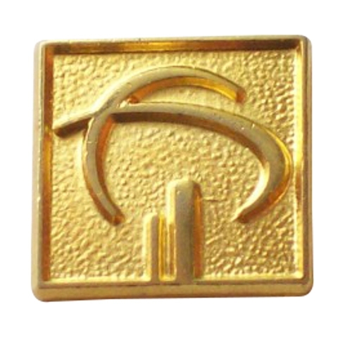 Bóton Estampado Dourado com Relevo – Corte Personalizado até 30mm-BERD