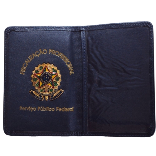 Carteira Básica em Couro com Brasão da República | Modelo Institucional-069BR