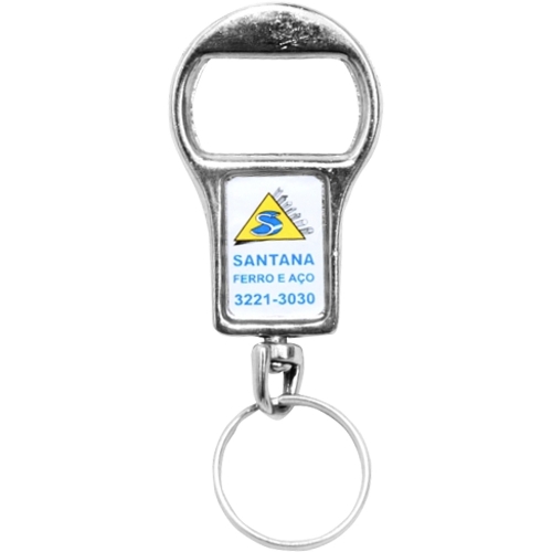 Chaveiro Abridor de Garrafa em Metal – Personalizado com Resina Epóxi-107B