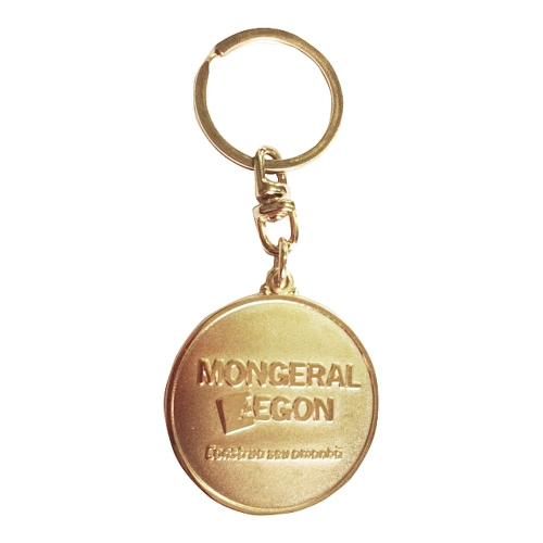 Chaveiro Estampado Dourado – Baixo Relevo Fosco e Alto Relevo Brilhante-CEFB