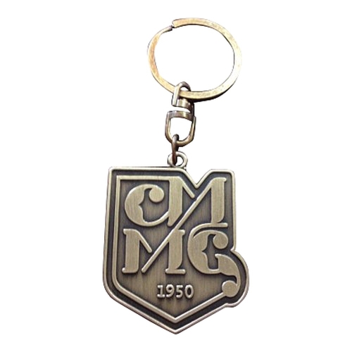 Chaveiro Estampado Ouro Velho – Relevo Fosco e Brilhante com Argola Especial-CHEOV