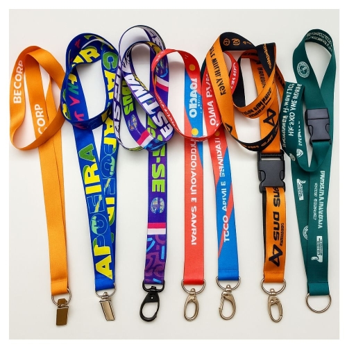 Cordão para Crachá Personalizado 85cm em Cetim com Sublimação Colorida-CC85