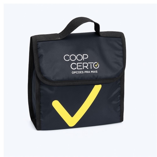 Frasqueira Térmica P2 Personalizada 22x22x10cm com Fechamento em Velcro-BT177