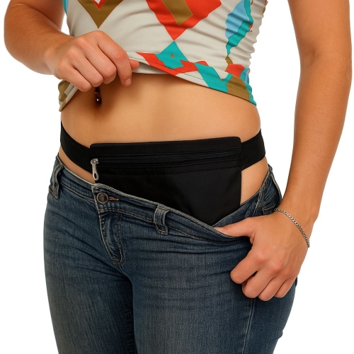 Porta-Dinheiro em TNT com Zíper e Elástico - Personalizado-PO010