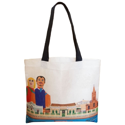 Sacola PET Ecológica Personalizada 45x40x10cm com Sublimação Total ou Localizada-SP993