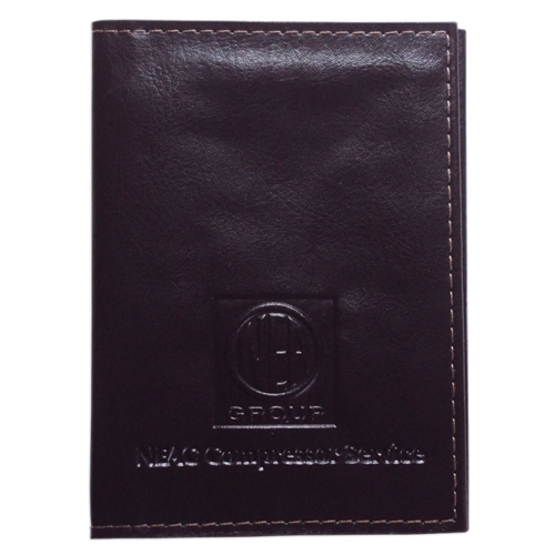 orta Documento em Couro Ecológico com Visores Transparentes-PD412