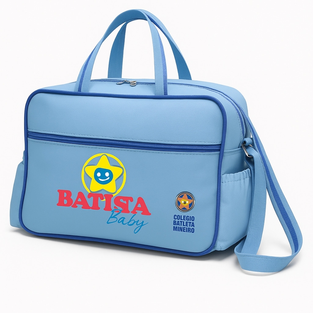 Bolsa de Bebê Retangular em Verniz com Gravação em Silk-BB01