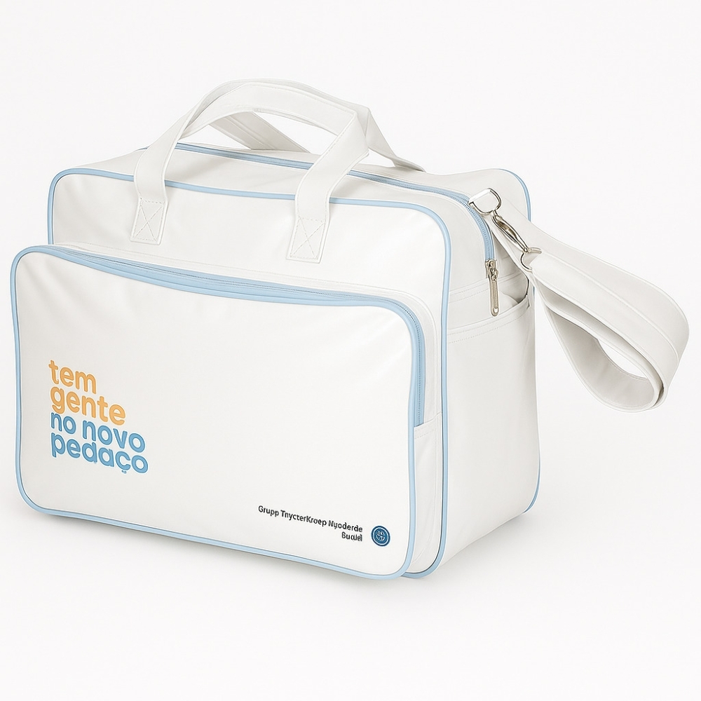 Bolsa de Bebê em Verniz com Bolso Frontal – Personalizada-B213