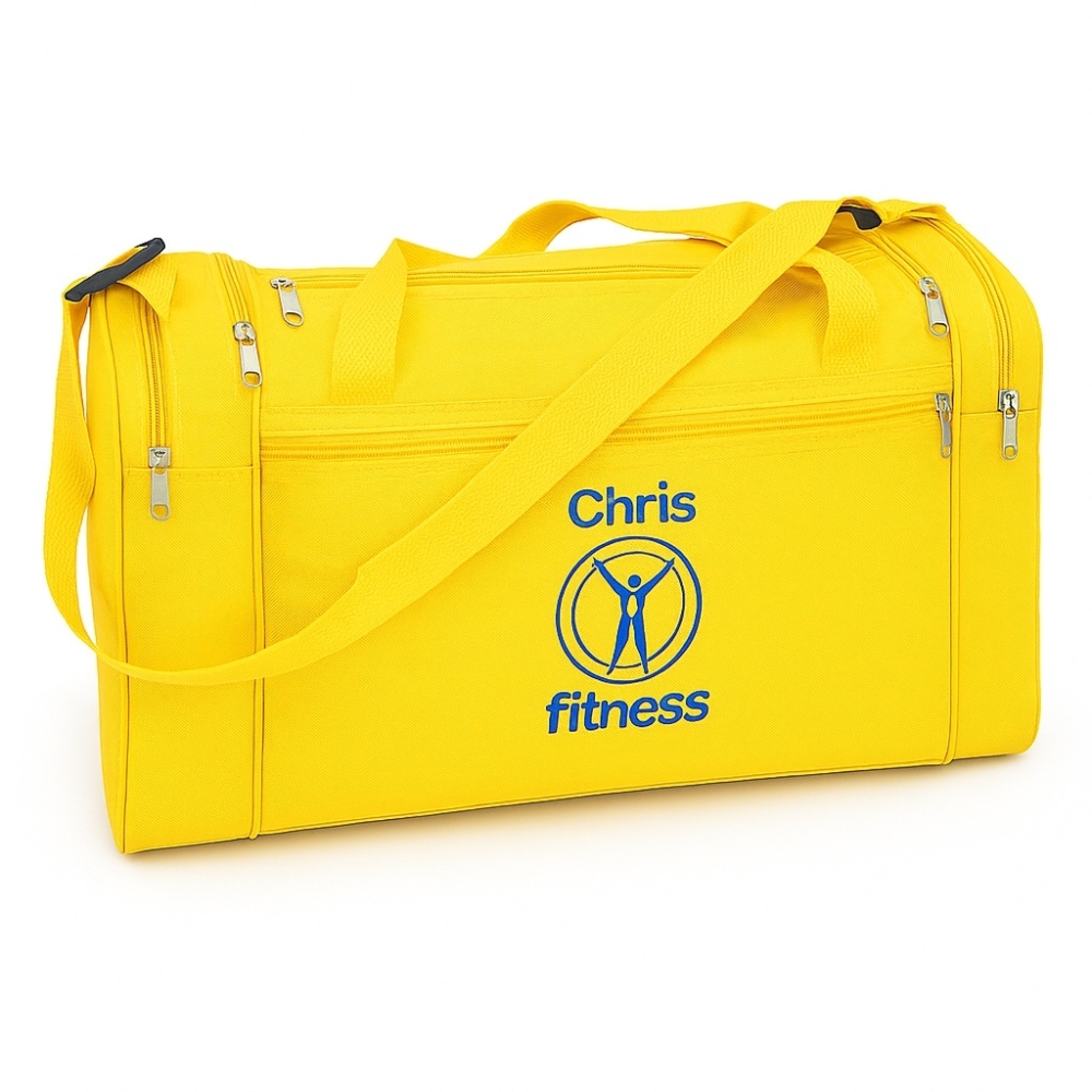 Bolsa de Viagem Média em Nylon com Bolsos Laterais – Personalizada-B101