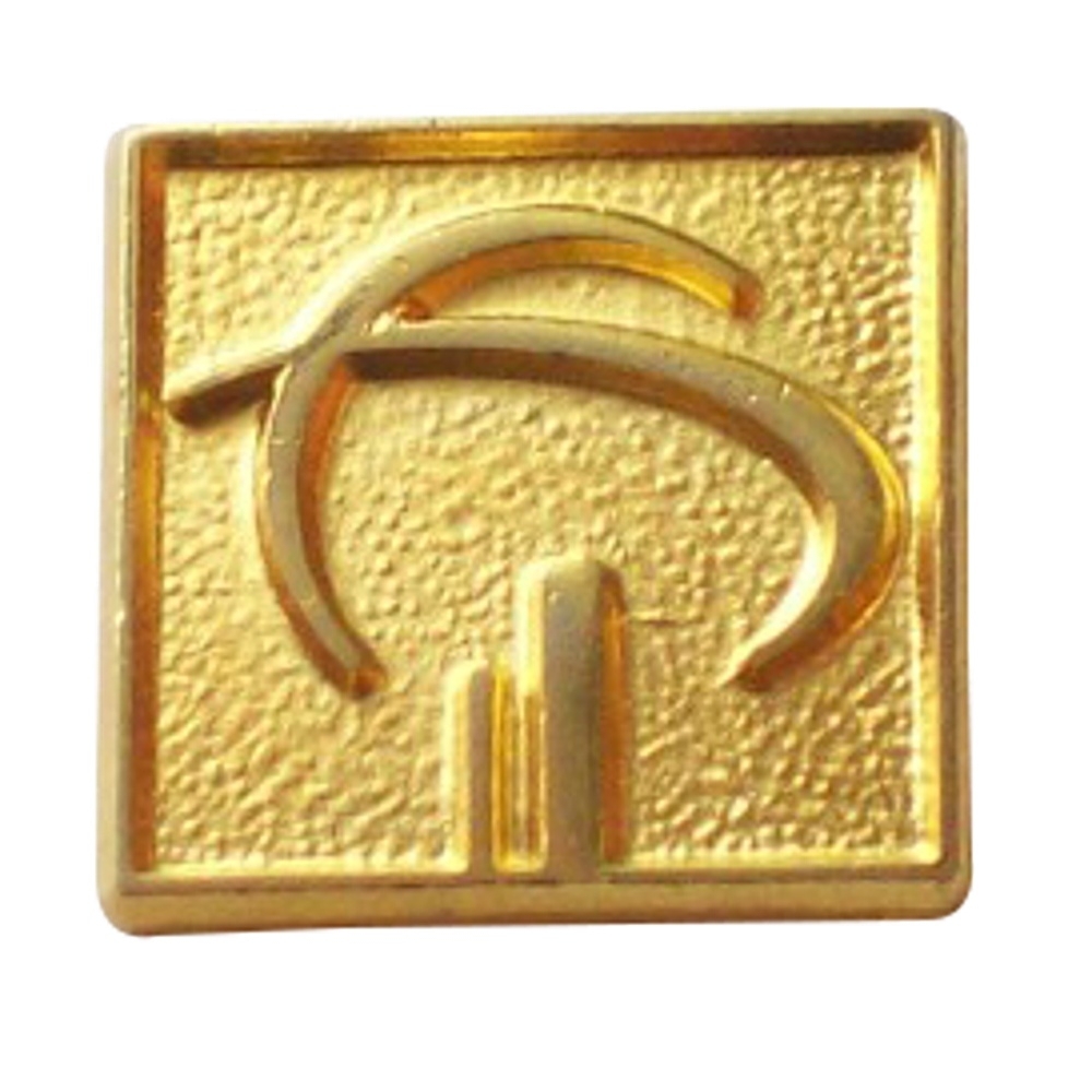 Bóton Estampado Dourado com Relevo – Corte Personalizado até 30mm-BERD