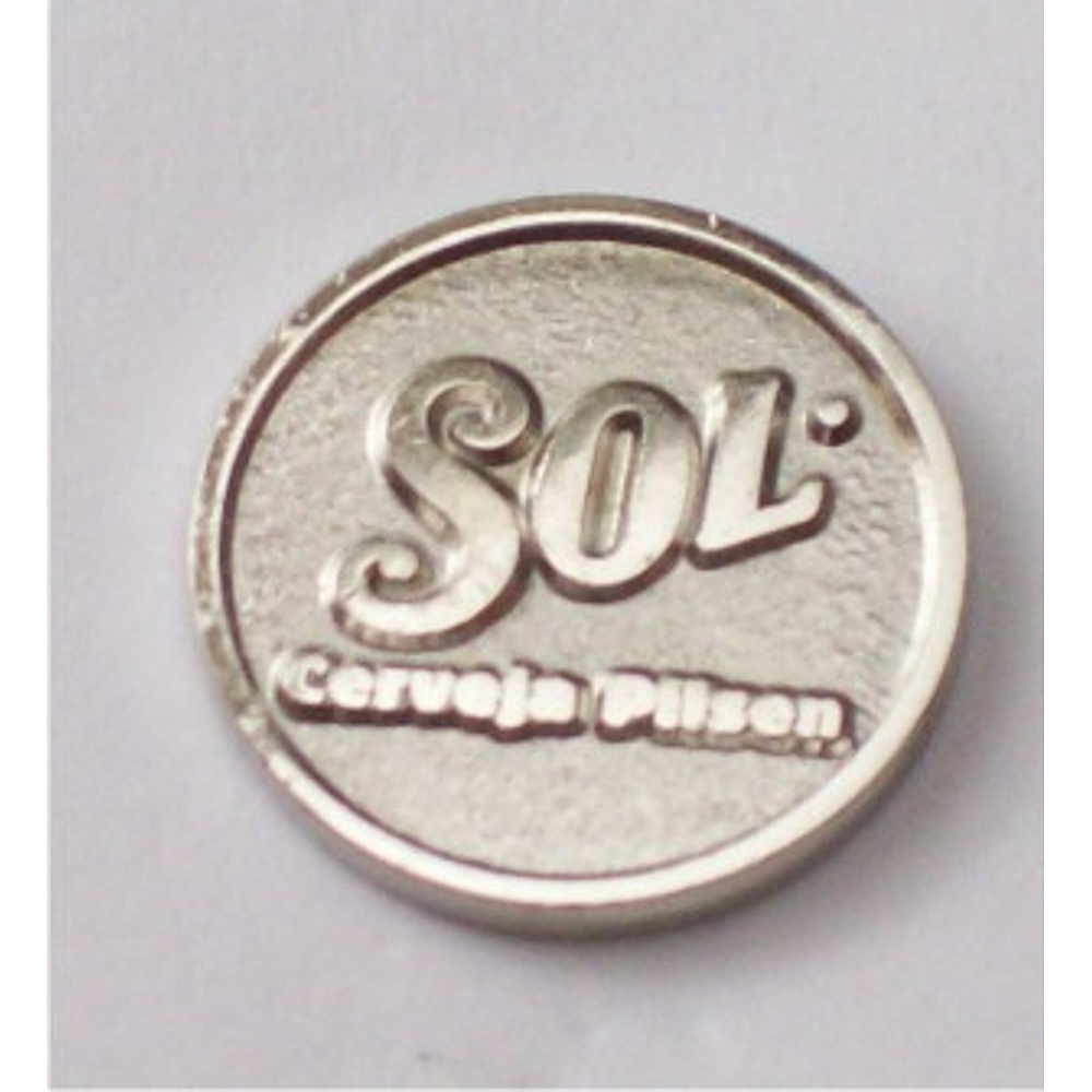 Bóton Estampado Niquelado com Relevo – Corte Personalizado até 30mm