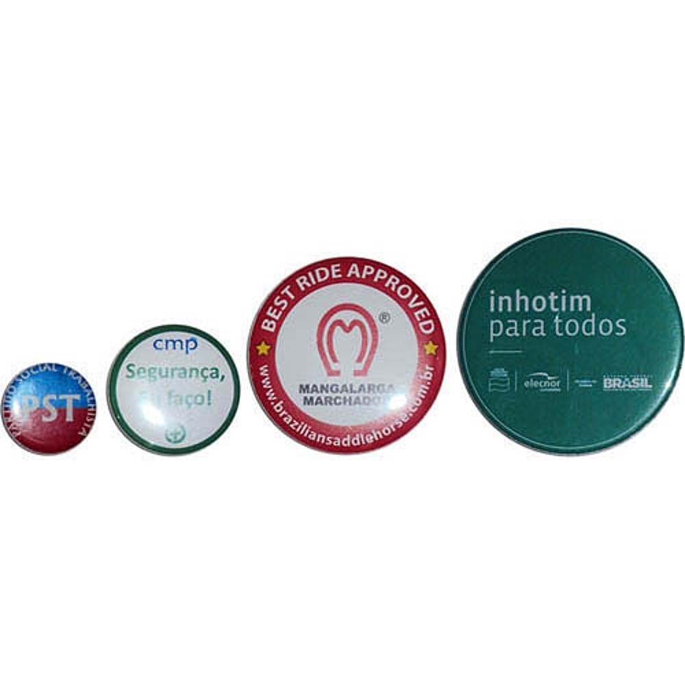 Bótons Personalizados Americanos com Alfinete