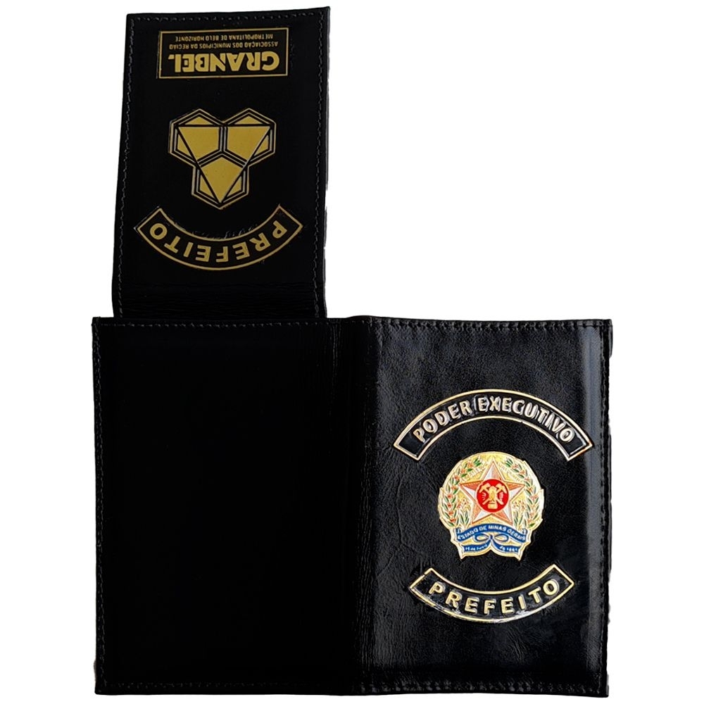 Carteira em Couro com Brasão Fundido – Personalizada-013BFP