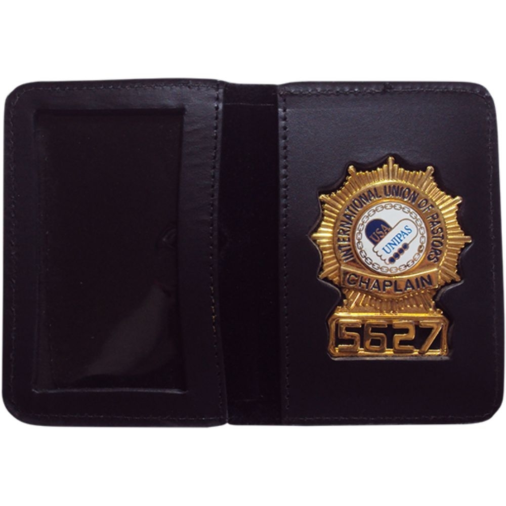 Carteira em Couro com Brasão Numerado Vazado – Soleta Especial-068BE