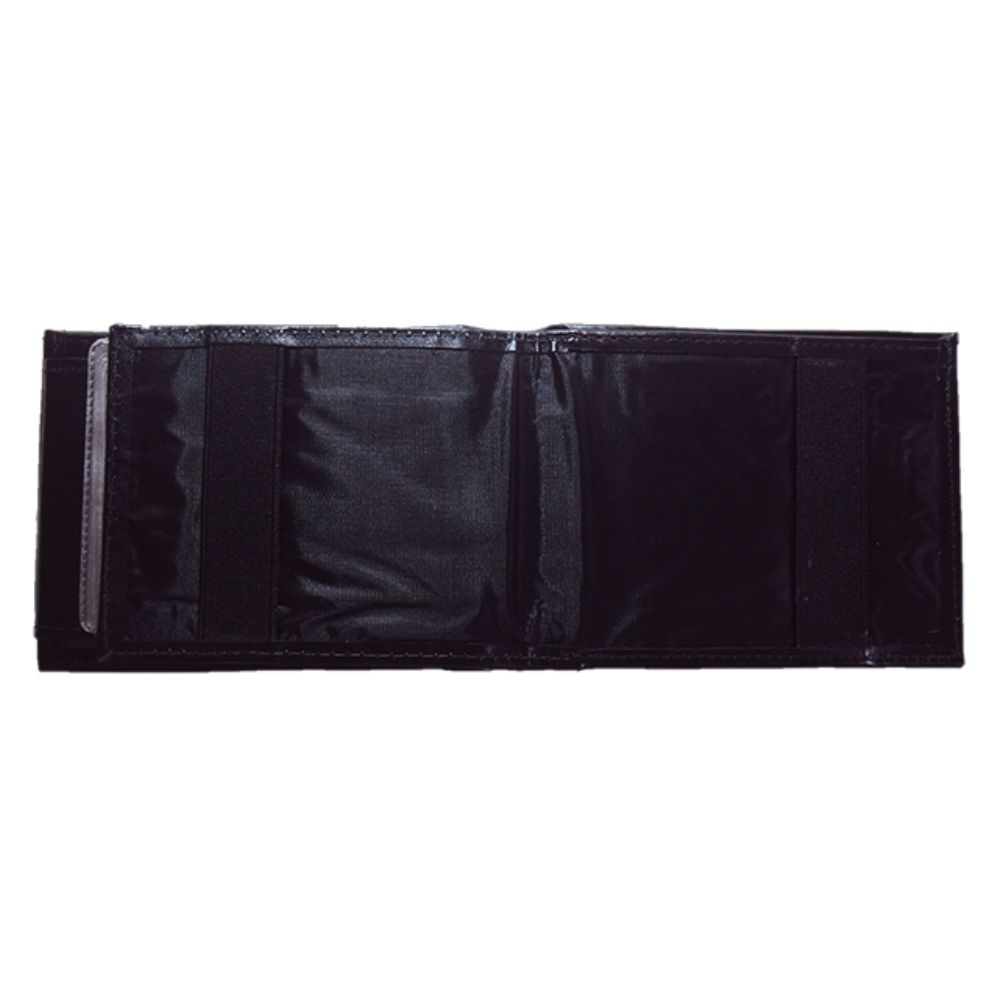 Carteira em Couro com Brasão Personalizado – 2 Partes, Lingueta e Porta-Cheques