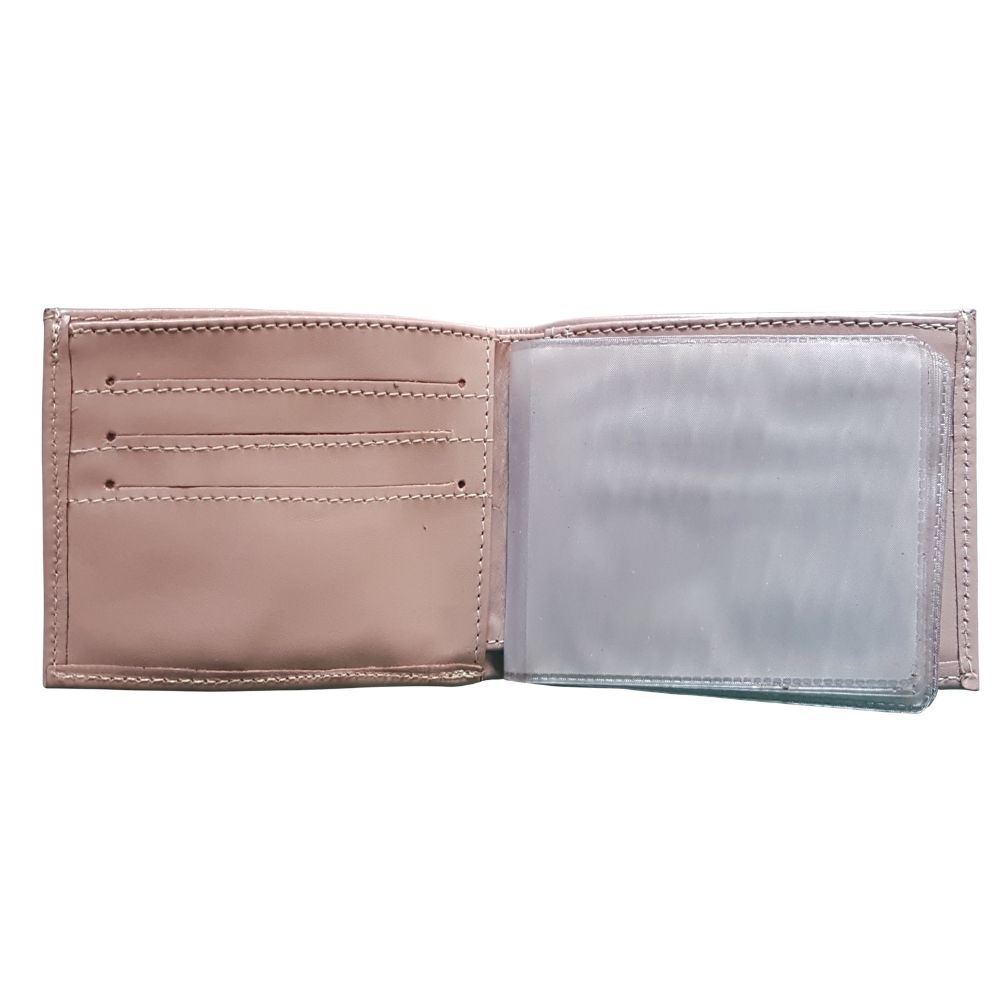 Carteira em Couro com Porta-Notas e Gravação a Laser