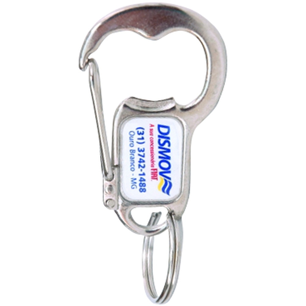 Chaveiro Abridor Mosquete Personalizado – Metal com Resina Epóxi-107N
