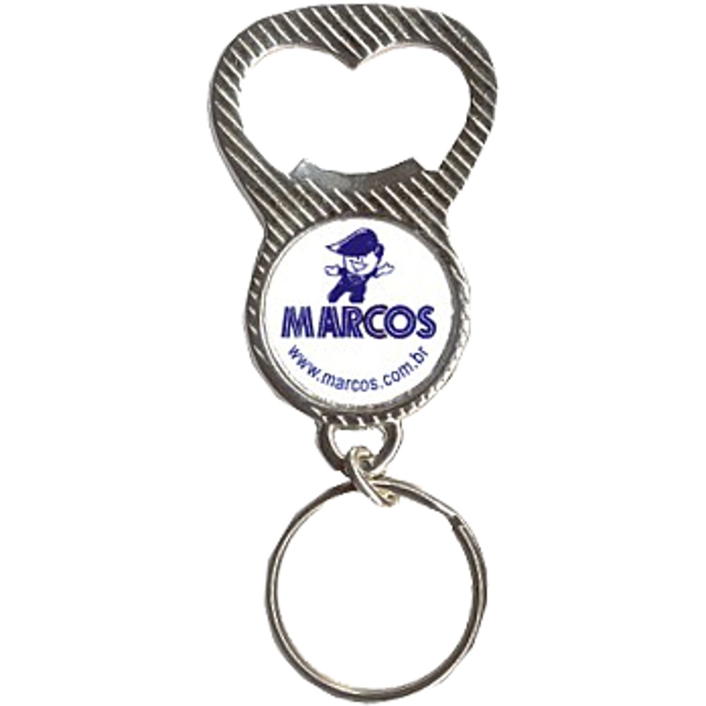 Chaveiro Abridor de Metal Personalizado – Com Resina e Banho Níquel-208