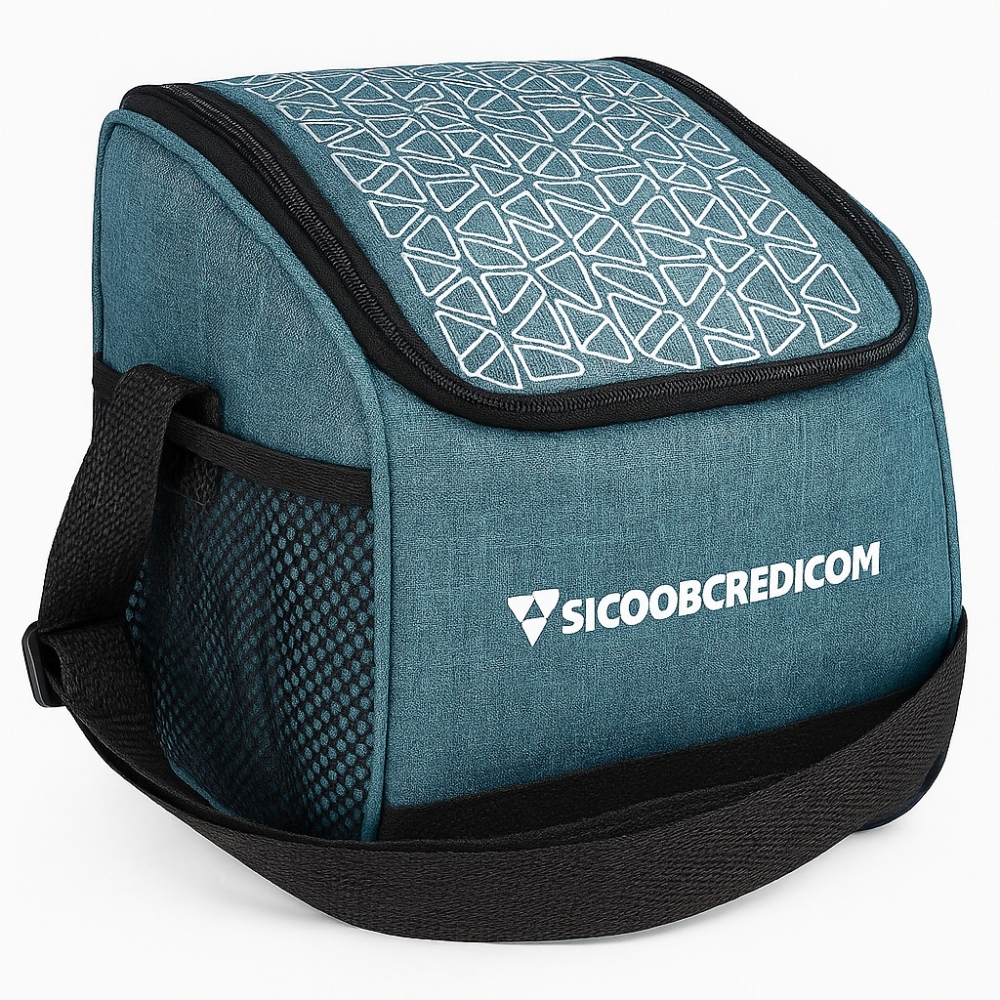 Frasqueira Térmica Personalizada em Lona Jeans – Compacta e Funcional