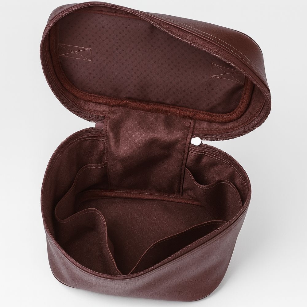 Frasqueira de Couro Ecológico com Divisórias – Personalizada