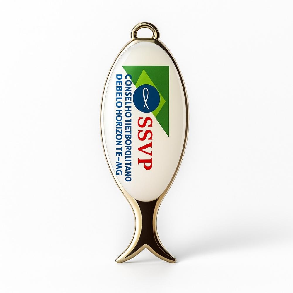 Medalha Resinada Personalizada P – Formato Alongado 80x26 mm com Fita-C26