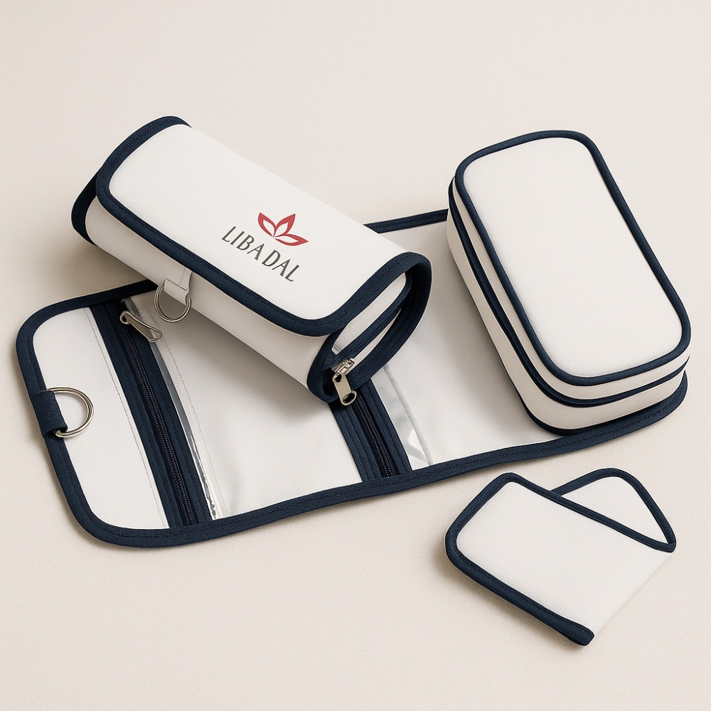 Necessaire Viagem Dobrável com Divisórias – Nylon 70 Personalizada-NC047