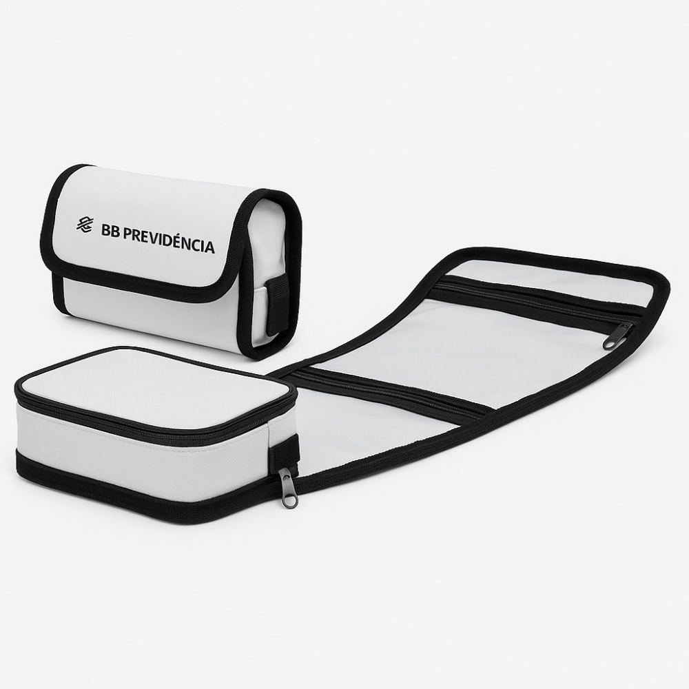 Necessaire Viagem Dobrável em Lona – Praticidade e Organização para o Dia a Dia-NC228