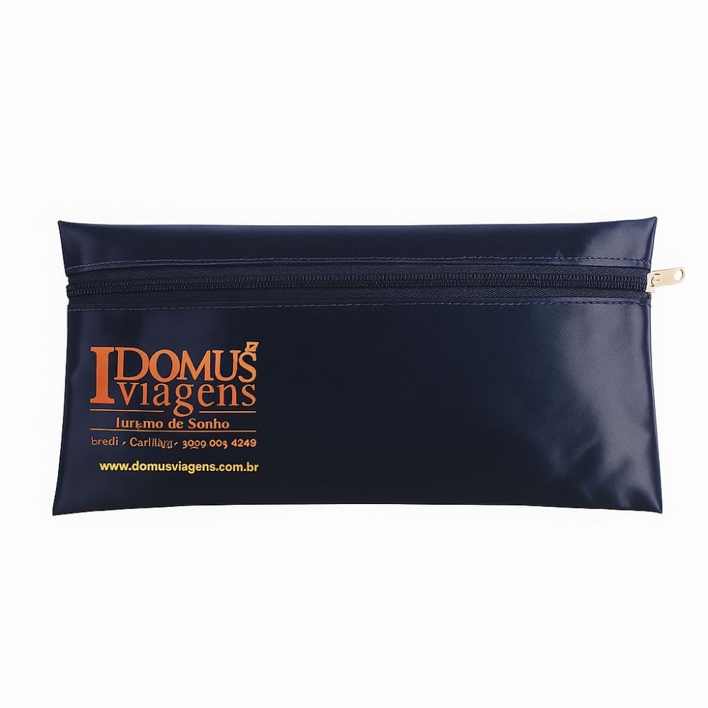 Porta-Lápis Envelope em Lona com Zíper – Personalizado-PL001