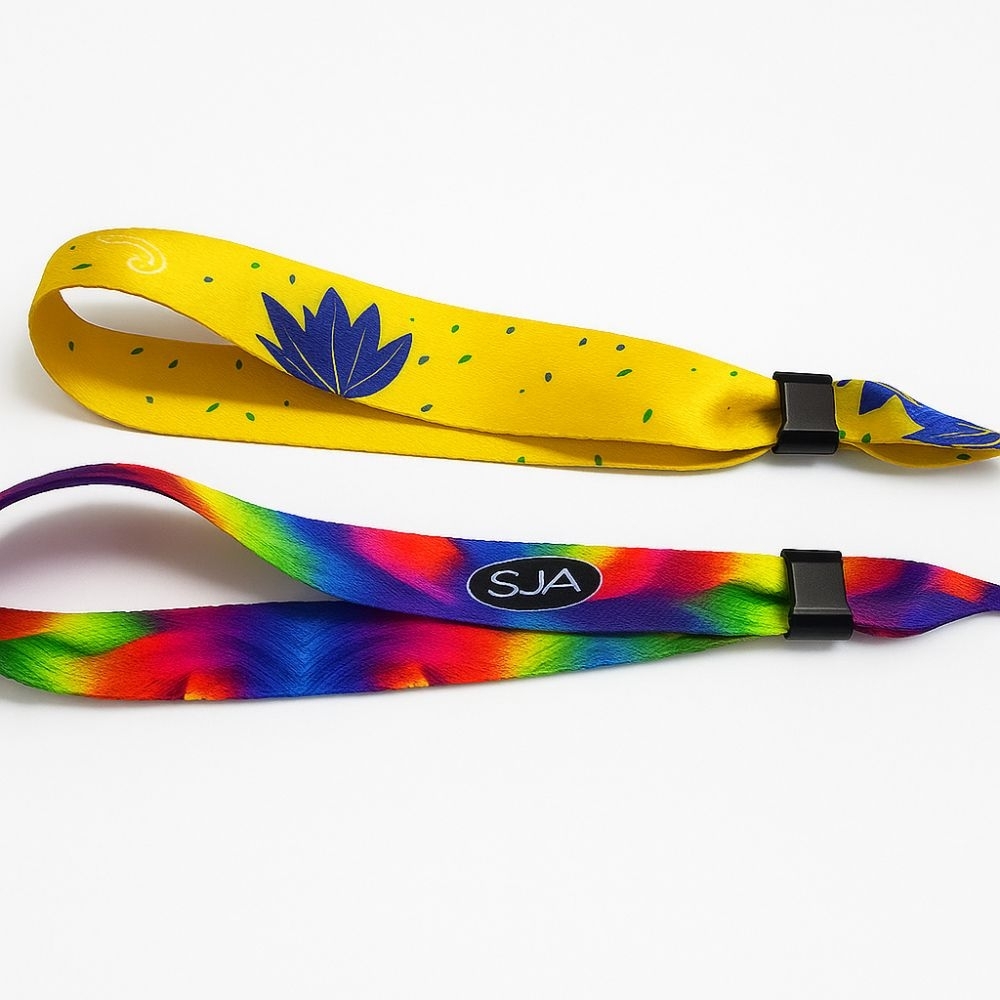 Pulseira Personalizada para Eventos em Cetim – 35cm com Impressão Colorida-PT35