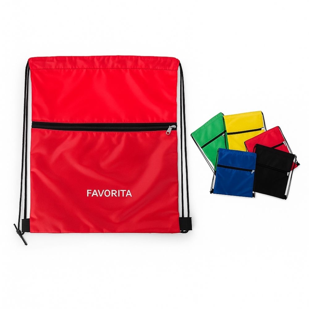 Saco Mochila Personalizado com Bolso Frontal – Ideal para Eventos e Brindes